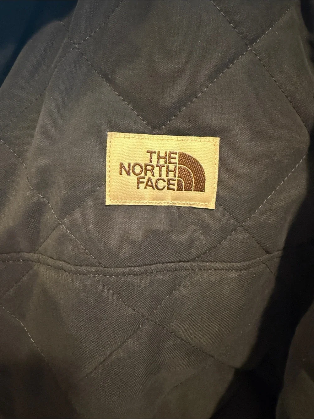 The North Face Men's Navy Quilted Hooded Puffer Jacket